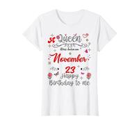 Una Reina nació el 23 de noviembre 23 de noviembre Cumpleaños Camiseta