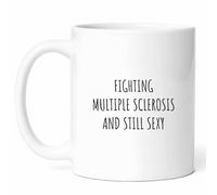Una Sexy Sobreviviente De Esclerosis Múltiple Taza Divertido Taza De Café Elegante Mug Para Leche Té Cappuccino Cacao 330Ml