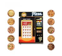 Una solución expendedora de pizza 24/7, una máquina expendedora de autoservicio comercial con una pantalla táctil fácil de usar, optimizada para un funcionamiento desatendido en centros comerciales