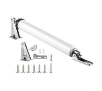 Una solución práctica, este cierrapuertas garantiza un funcionamiento suave en diferentes ajustes (plateado)