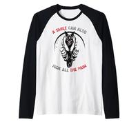 Una Sonrisa también Puede Ocultar Todo el Dolor - Anime Werewolf Manga Camiseta Manga Raglan