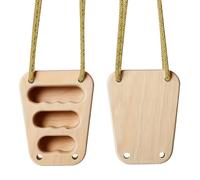 Una tabla de entrenamiento de dedos portátil, un entrenador de agarre de dedos de madera, equipo de entrenamiento de de escalada en la pared