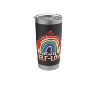 Una taza de amor propio Anxie Conciencia de la ansiedad Salud mental Vaso térmico de acero inoxidable de doble pared