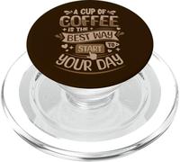 Una Taza de café es la Mejor Manera de Comenzar tu día - café PopSockets PopGrip para MagSafe