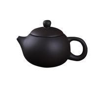 Una taza de vidrio, Tetera de arcilla morada hecha a mano con filtro, hecha a mano, multicolor(Schwarz)