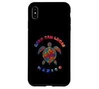 Una Tortuga Marina en Colorido patrón Mexicano Cabo San Lucas Carcasa para iPhone XS MAX