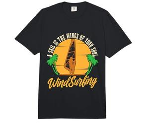 Una Vela Son Las alas de tu Alma Le Encanta la Tabla de Surf Windsurf Comfort Colors Adult Heavyweight T-Shirt