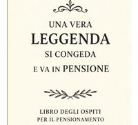 Una vera leggenda si congeda e va in pensione: Libro degli ospiti per il pensionamento