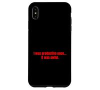 Una Vez FUI productivo, fue un Regalo sarcástico Muy Divertido. Carcasa para iPhone XS MAX