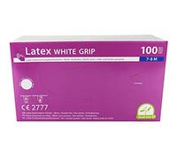 Una vez Guantes Grip Látex, sin polvo Color: Blanco Medi de Inn