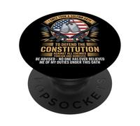 Una vez hice un juramento solemne para defender al veterano de la Constitución PopSockets PopGrip Adhesivo
