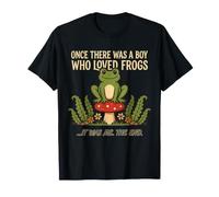 Una Vez hubo un niño Que amaba Ranas Hongos Cottagecore Camiseta