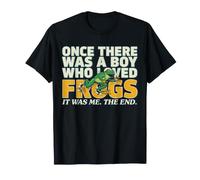 Una Vez hubo un niño Que amaba Ranas Lindo Anfibio Sapo Camiseta