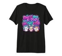 Una Vez Que K-Pop no Puedes K-Stop Cute Animals Music Lover Camiseta Premium