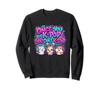 Una Vez Que K-Pop no Puedes K-Stop Cute Animals Music Lover Sudadera
