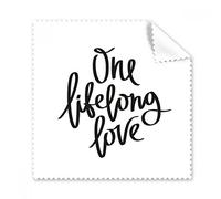 Una vida amor cita gafas paño de limpieza paño limpiador de regalo teléfono Protector de 5 unidades