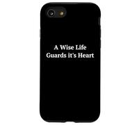 Una Vida Sabia Guarda su corazón. Ten Cuidado a quién se lo Das Carcasa para iPhone SE (2020) / 7/8