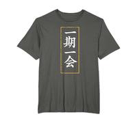 Una vida Una oportunidad Japonesa Kanji Caligrafía Arte Camiseta