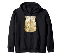 Una visión futurista Retro Inspirada en una utopía Moderna Sudadera con Capucha