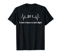 Una Voz Tranquila en una Noche Oscura Operador de Primeros Auxilios 911 Camiseta