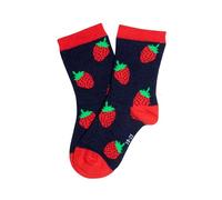 Unabux Calcetines unisex para bebés y niños para niños y niñas - divertidos calcetines multicolor - diferentes patrones y tamaños, TINY STRAWBERRY, 22-24