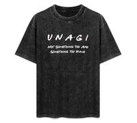 Unagi Not Something You Are Something You Have Men's T-Shirt Unisex Black Cotton Print tee Shirts XXL