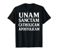 UNAM Sanctam Oración Católica Latina Litúrgica Camiseta
