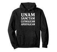 UNAM Sanctam Oración Católica Latina Litúrgica Sudadera con Capucha