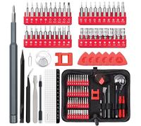 UnaMela Juego de destornilladores pequeños electrónicos: 57 piezas, kit de herramientas de reparación de precisión con puntas magnéticas para computadora, PC, portátil, teléfono, interruptor, PS4