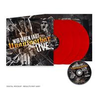 Unantastbar Wir Leben Laut - Live (3LP Gatefold Red + DVD) (Vinyl)