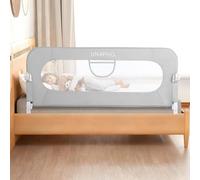 UNAPHO Barandilla de cama para niños pequeños, plegable, protector para camas individuales, matrimoniales, queen, literas, extra altos, con sistema de seguridad de anclaje reforzado