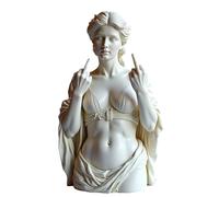 Unapologetic The Middle Finger Statue - Figura decorativa de resina decorativa para el hogar, figura de resina detallada para escritorio, estantería o sala de estar, objeto de arte expresivo