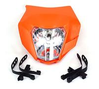 UNARAY Faro Delantero Universal for Motocicleta 2018, Compatible con KTM EXC EXCF SX XC XCW MX SMR SXS 125 250 350 450 500 505 520 530 Faros Delanteros (Size : Orange)