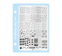 Uñas Art Stamp Professional Nail Salon Stamping Plate 10 Patrones Plantilla Plantillas para cambio rápido de diseño colgante placa de uñas