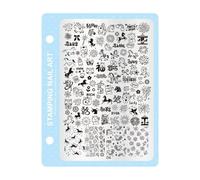Uñas Art Stamp Professional Nail Salon Stamping Plate 10 Patrones Plantilla Plantillas para cambio rápido de diseño colgante placa de uñas