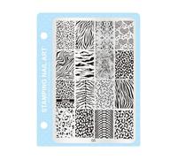 Uñas Art Stamp Professional Nail Salon Stamping Plate 10 Patrones Plantilla Plantillas para cambio rápido de diseño colgante placa de uñas