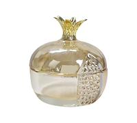 Uñas con forma de calabaza para uñas acrílicas, soporte de polvo acrílico de cristal con tapa, taza de polvo líquido con tapa