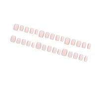 Uñas Cuadradas Uñas En Las Pegos Falsos Artificiales En Gradientes Diseños Mate Puntas Francesas Clavos Acrílicos Para Mujeres Transparentes