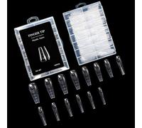 Uñas de ABS, formas dobles para extensiones rápidas, molde de fácil aplicación, juego de manicura para hogar, molde de cobertura, puntas de ABS