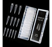 Uñas de ABS, formas dobles para extensiones rápidas, molde de fácil aplicación, juego de manicura para hogar, molde de cobertura, puntas de ABS