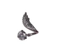 Uñas de aleación de ala con diamantes de imitación para cartílago de piedra, aretes para mujer, accesorios de joyería de moda, ligeros, cómodos, uñas de hueso de oreja