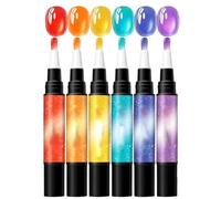 Uñas de Gel | 6 Piezas de Herramientas de Secado Rápido - Bolígrafos De Gel Para Uñas - para Belleza, Hogar, Salón, Viaje, Principiantes, Arte