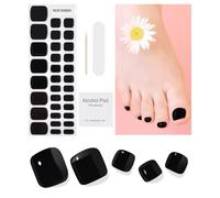 Uñas de Gel Pegatinas - 32 pcs Uñas Postizas Para Pies Uñas Semicuradas Uñas Gel Pegatinas UV Pegatinas Uñas Semipermanente Pegatinas Uñas Pies Toenail Art Stickers Adhesivas Nail Art