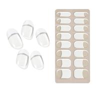 Uñas De Gel Semi Curadas Suministros de manicura sin daños para mujeres, | Wraps Gel Uñas Francesas Para Mujeres Damas Chicas Esposas Madres Amantes Belleza Principiantes Diario O