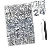 Uñas de resina de color gelatina, diamantes de imitación con parte trasera plana, decoraciones de 3 mm, 4 mm, 5 mm, 6 mm, 1 caja de diamantes de imitación coloridos para teléfono