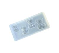 Uñas de silicona versátiles para diseños de osos encantadores, accesorio resistente y flexible para todas las formas y longitudes, silicona artística