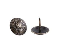 Uñas de tapicería vintage tachuelas decorativas de metal de bronce tachuelas muebles de hierro puerta de sofá calzado artesanía de bricolaje decoración del hogar 100pc diversos (Verde 16 * 15 mm)