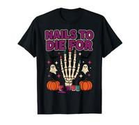Uñas de técnico de uñas de Halloween para Morir Camiseta gráfica económica