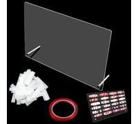 Uñas Display Soportes Exhibición Acrílicas - con 50 tiras de pantalla y nanoadhesivo, Esmalte uñas display, Mostrador Manicura Muestrario Usan Para Mostrar Plantillas Muestra Transparentes Postizas