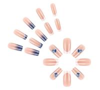Uñas Falsas En Forma Ataúd 24x Stick En Uñas Brillantes Valentín Del Día Valentín Presionan